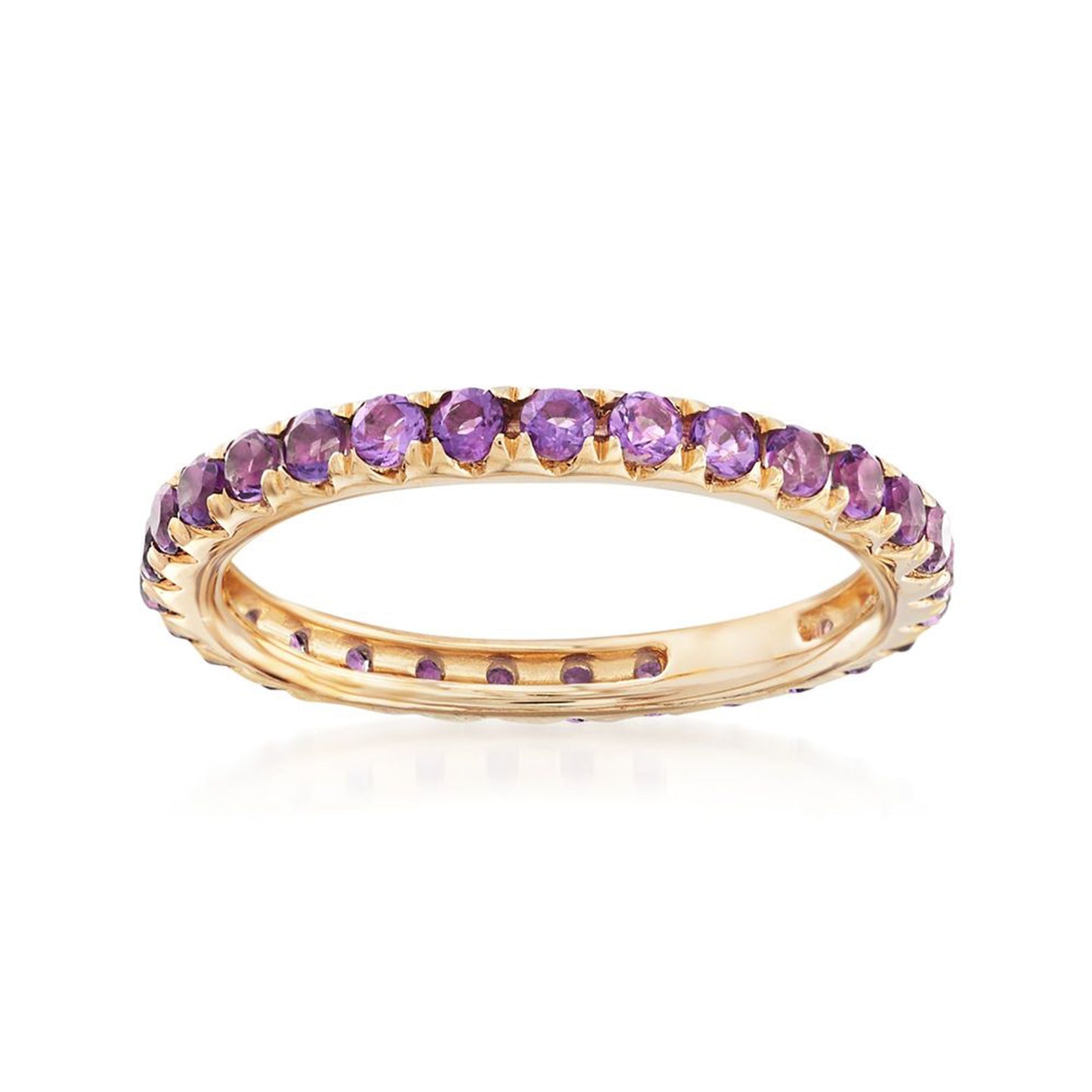 Gilded Lane 14K Gold Gemstone Eternity Band Ring