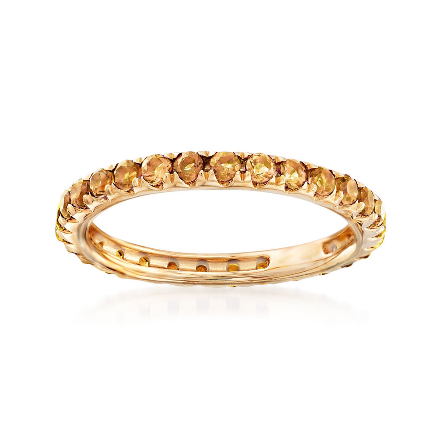 Gilded Lane 14K Gold Gemstone Eternity Band Ring