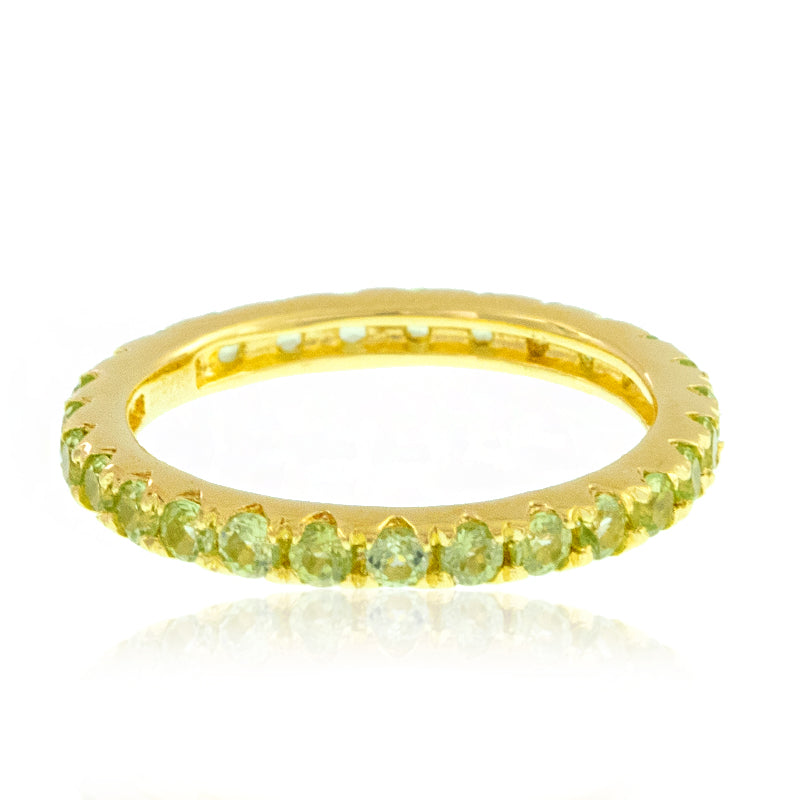 Gilded Lane 14K Gold Gemstone Eternity Band Ring
