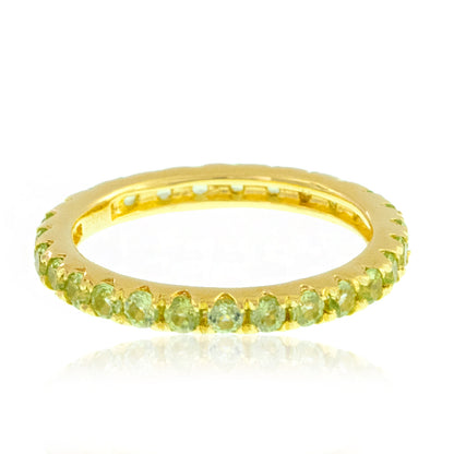 Gilded Lane 14K Gold Gemstone Eternity Band Ring