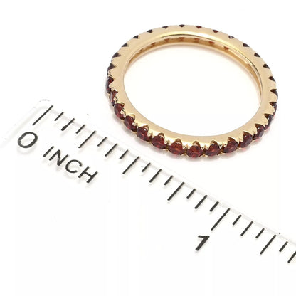 Gilded Lane 14K Gold Gemstone Eternity Band Ring