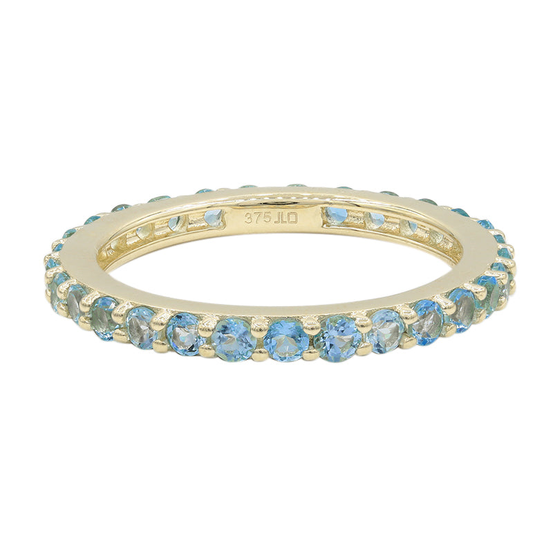 Gilded Lane 14K Gold Gemstone Eternity Band Ring