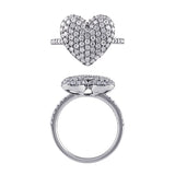 Morris & David 14K Gold 1.00ctw Diamond Pave Heart Ring