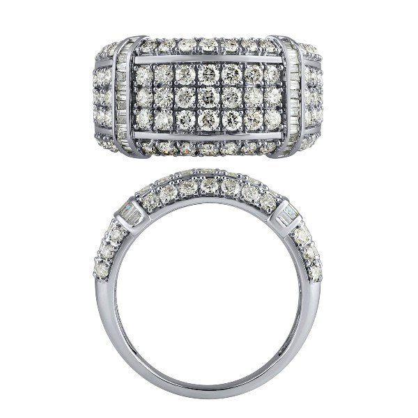 Morris & David 14K Gold 1.50ctw Diamond Pave Grid Band Ring