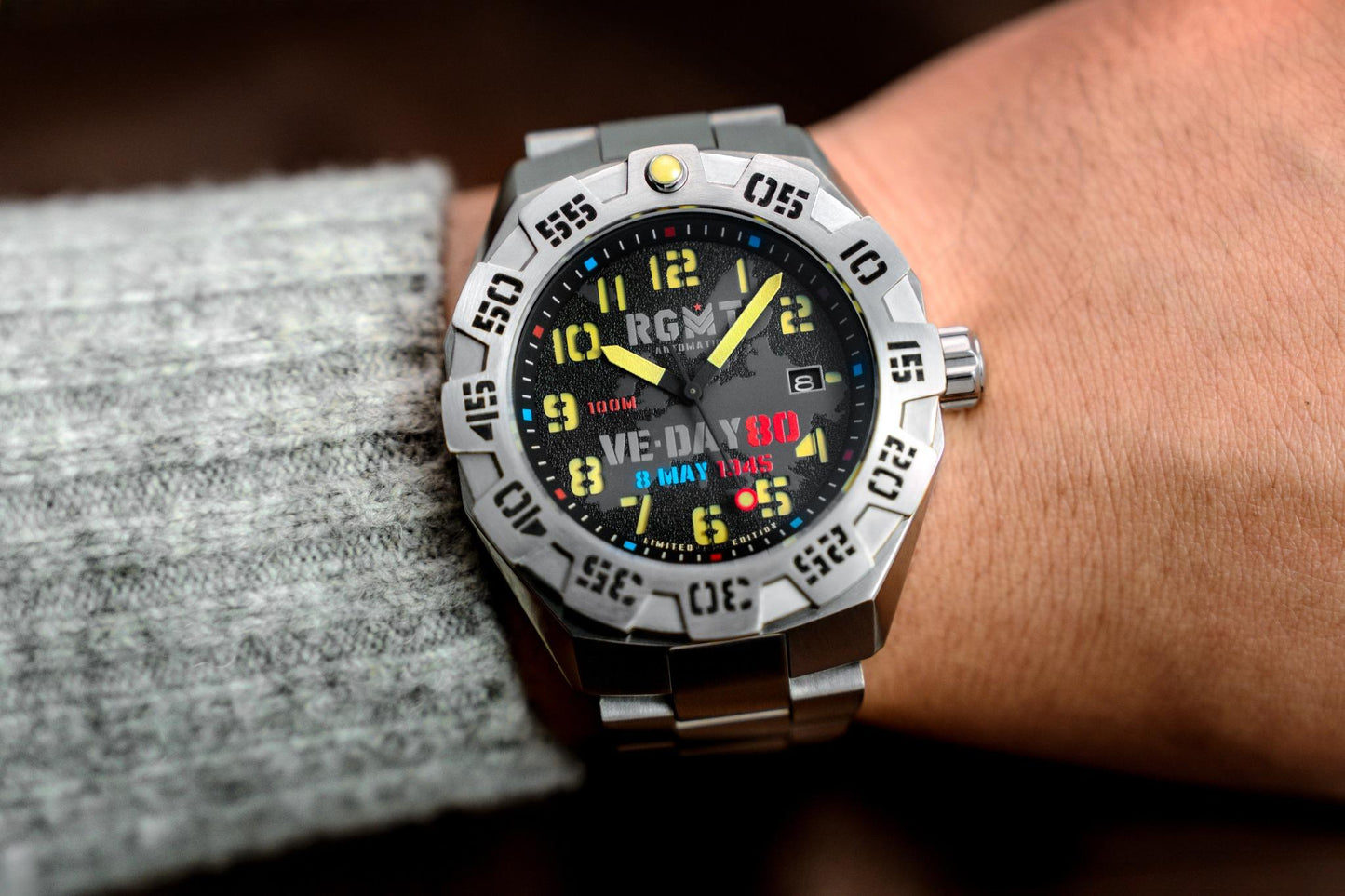 RGMT Men's 46mm Field Master Automatic VE-Day 80th Anniversary Watch