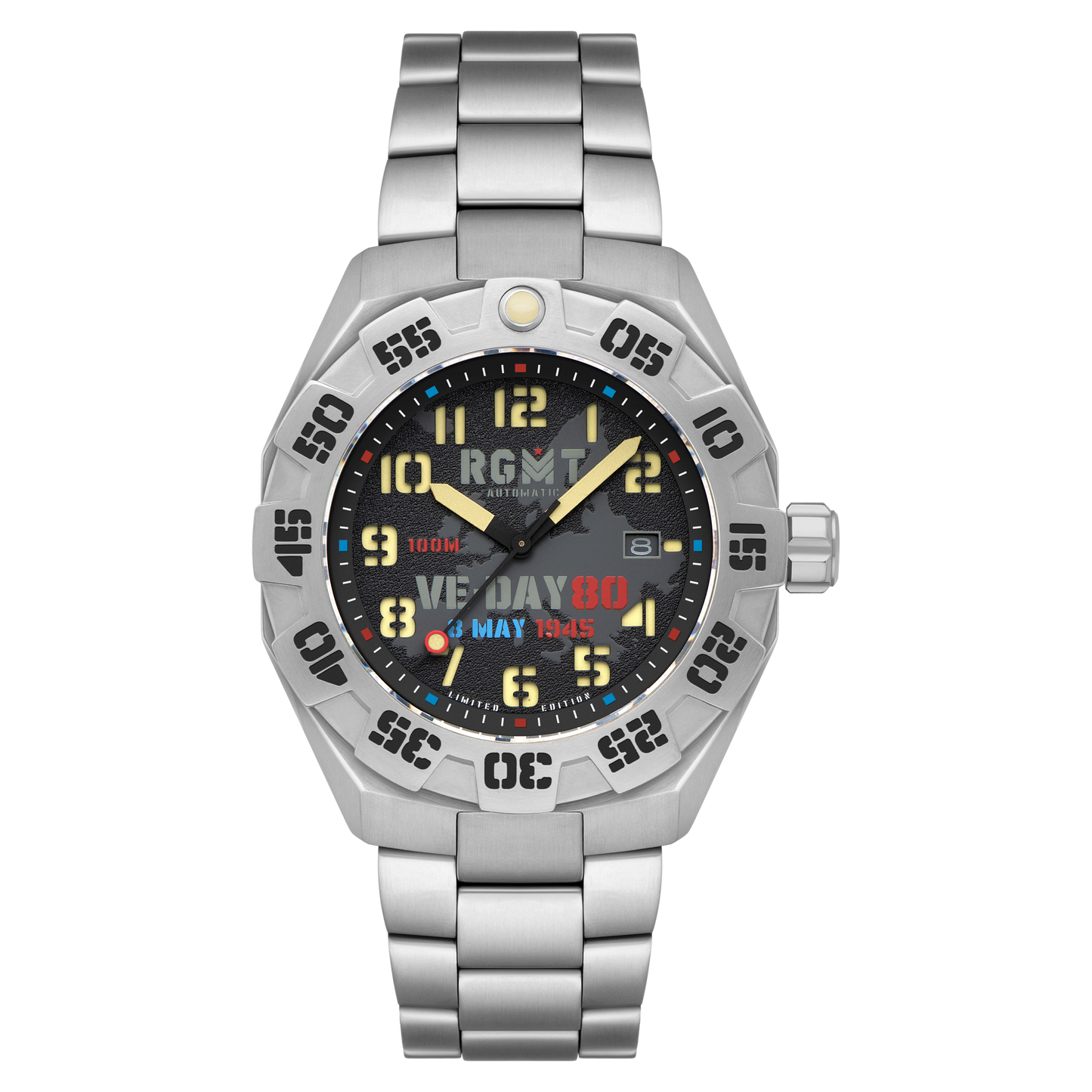 RGMT Men's 46mm Field Master Automatic VE-Day 80th Anniversary Watch