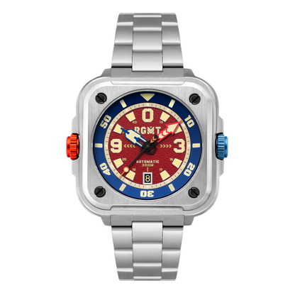 RGMT Men's 50mm Pershing Automatic Square Bracelet Watch