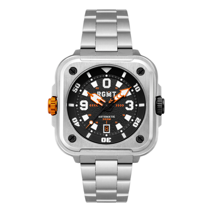 RGMT Men's 50mm Pershing Automatic Square Bracelet Watch