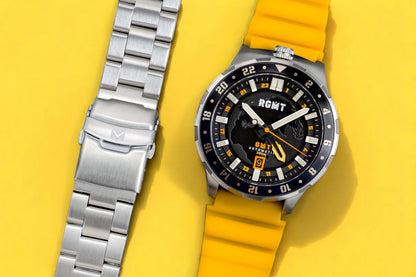 RGMT Men's 46mm Globemaster Automatic GMT Interchangeable Watch