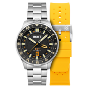 RGMT Men's 46mm Globemaster Automatic GMT Interchangeable Watch
