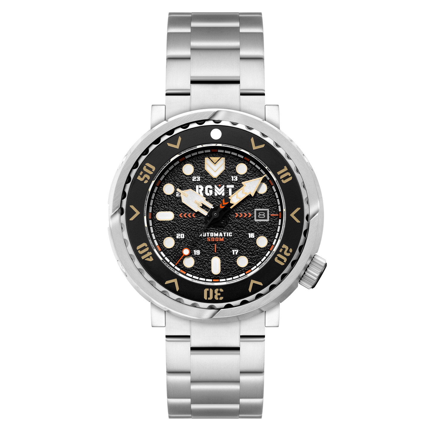 RGMT Men's 48mm Zumwalt Automatic Date Bracelet Watch