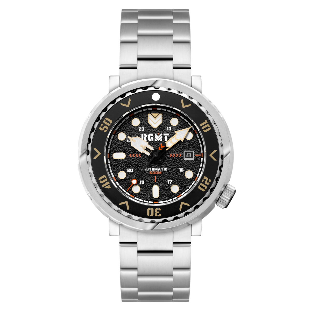 RGMT Men's 48mm Zumwalt Automatic Date Bracelet Watch