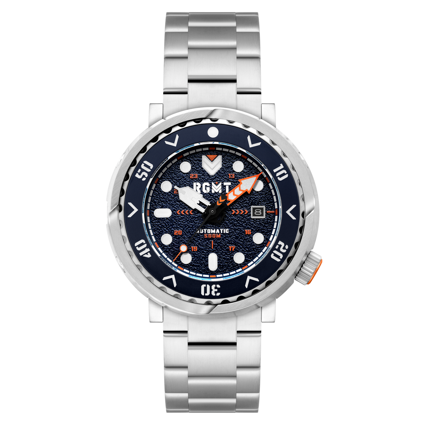 RGMT Men's 48mm Zumwalt Automatic Date Bracelet Watch