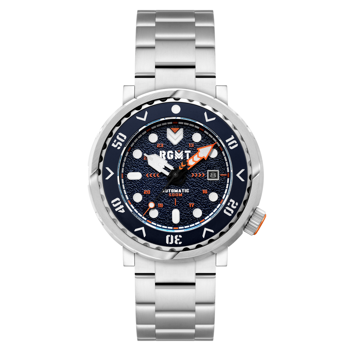 RGMT Men's 48mm Zumwalt Automatic Date Bracelet Watch