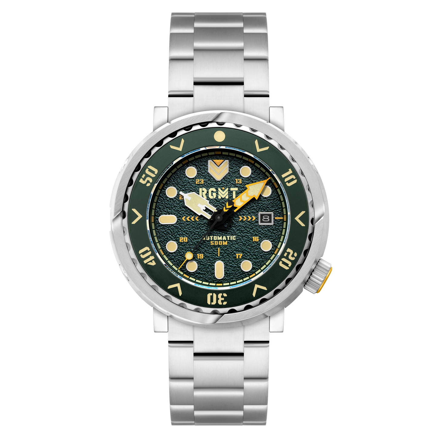 RGMT Men's 48mm Zumwalt Automatic Date Bracelet Watch