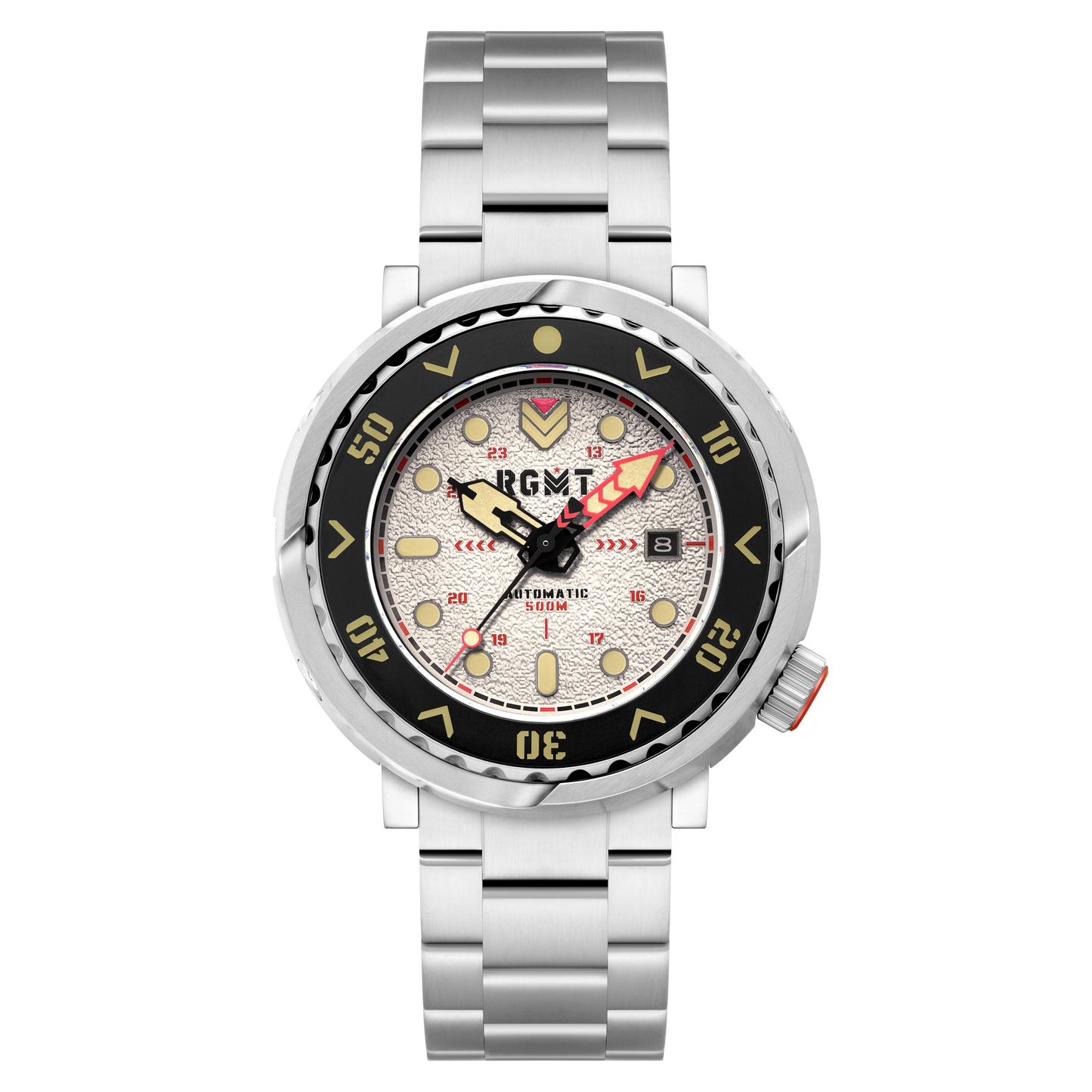 RGMT Men's 48mm Zumwalt Automatic Date Bracelet Watch
