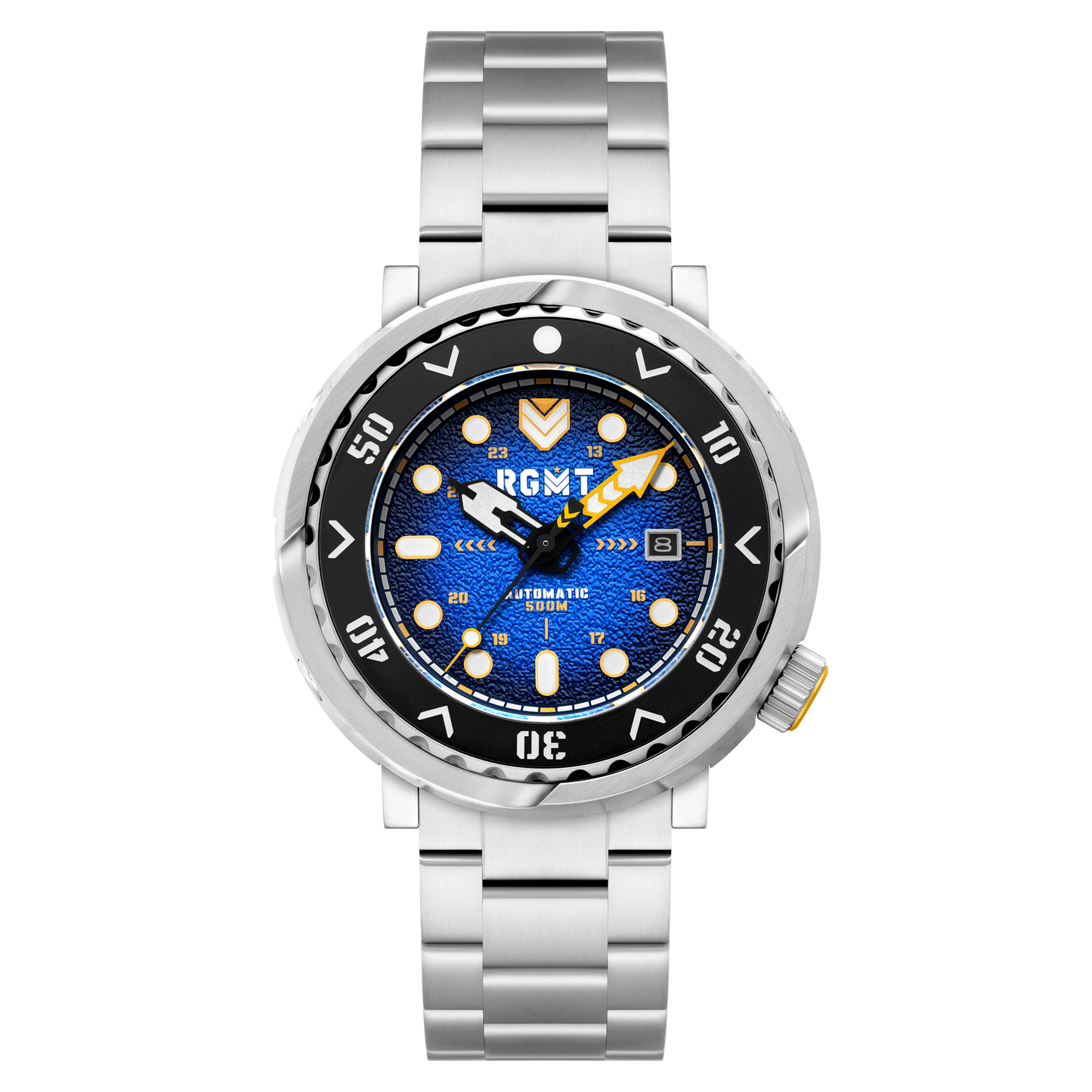 RGMT Men's 48mm Zumwalt Automatic Date Bracelet Watch