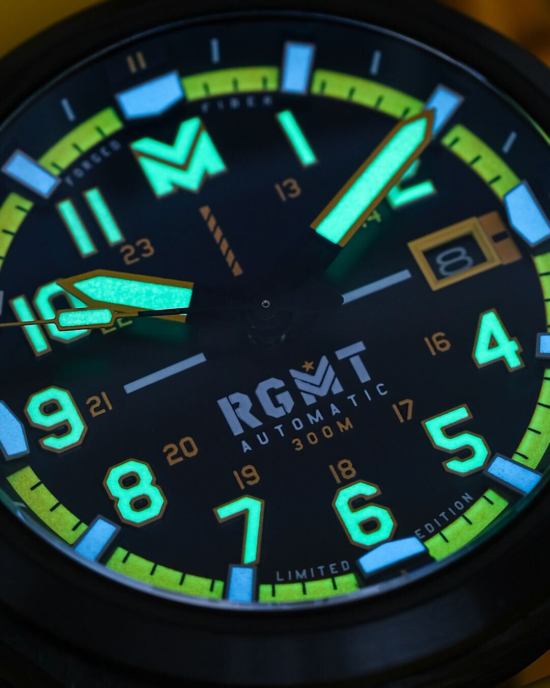 RGMT Men's 43mm Defender Automatic Limited Edition Silicone Strap Watch