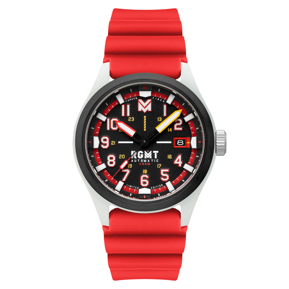 RGMT Men's 43mm Defender Automatic Limited Edition Silicone Strap Watch