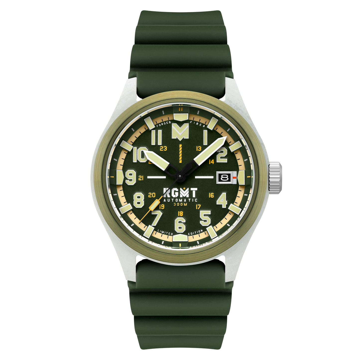 RGMT Men's 43mm Defender Automatic Limited Edition Silicone Strap Watch