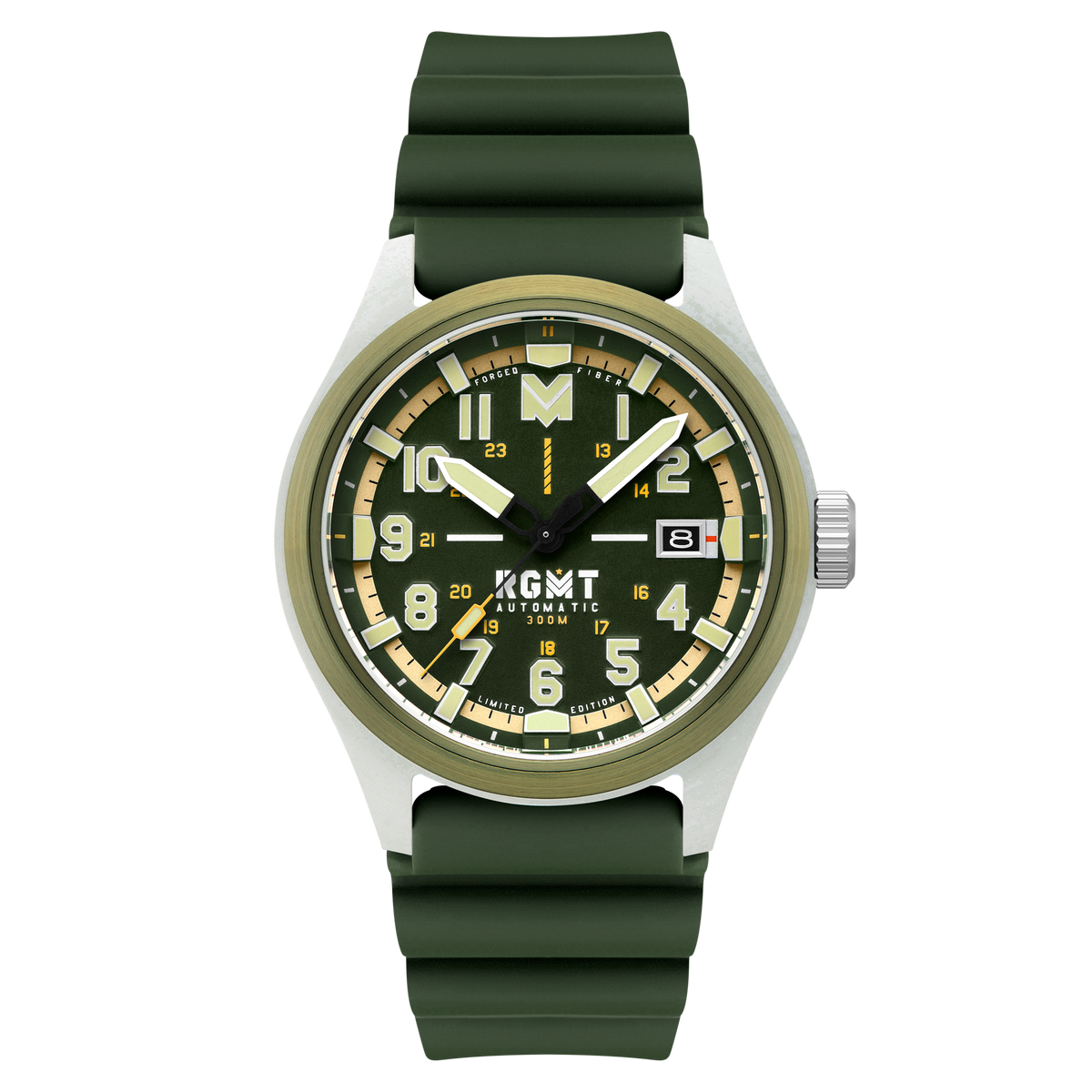 RGMT Men's 43mm Defender Automatic Limited Edition Silicone Strap Watch