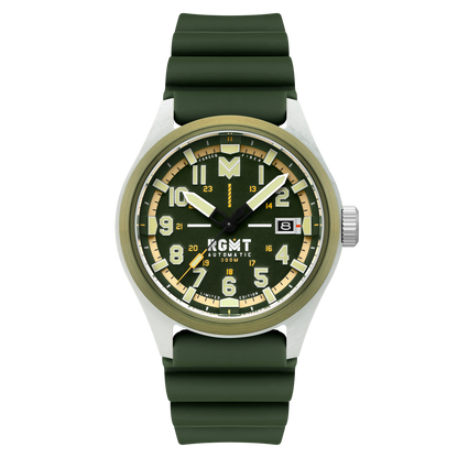 RGMT Men's 43mm Defender Automatic Limited Edition Silicone Strap Watch