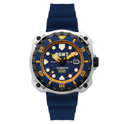 RGMT Men's 48mm Minesweep Automatic Silicone Strap Watch