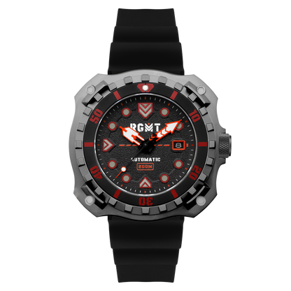 RGMT Men's 48mm Minesweep Automatic Silicone Strap Watch