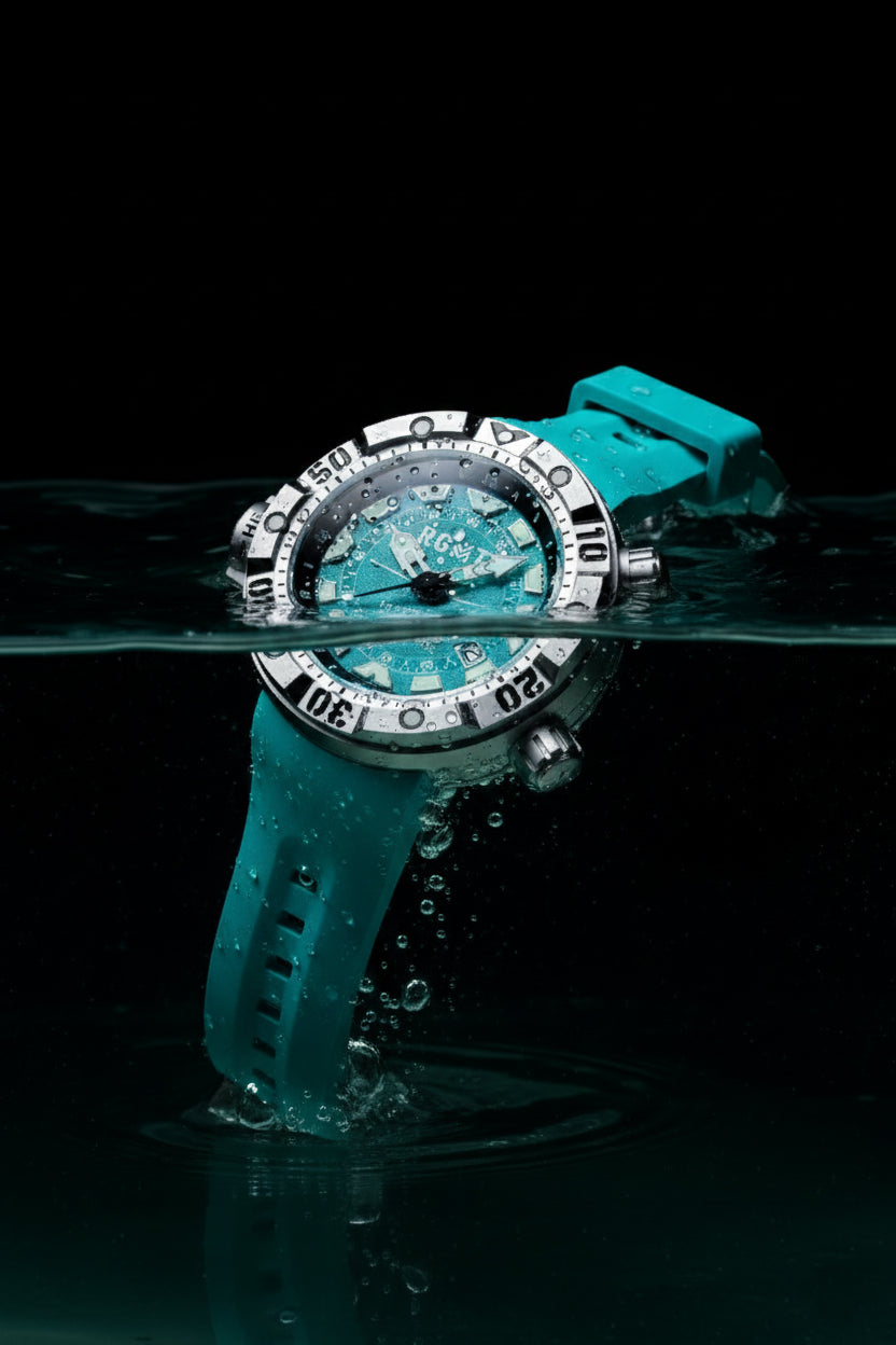 RGMT Men's 50mm Depth Charge Automatic Silicone Strap Watch