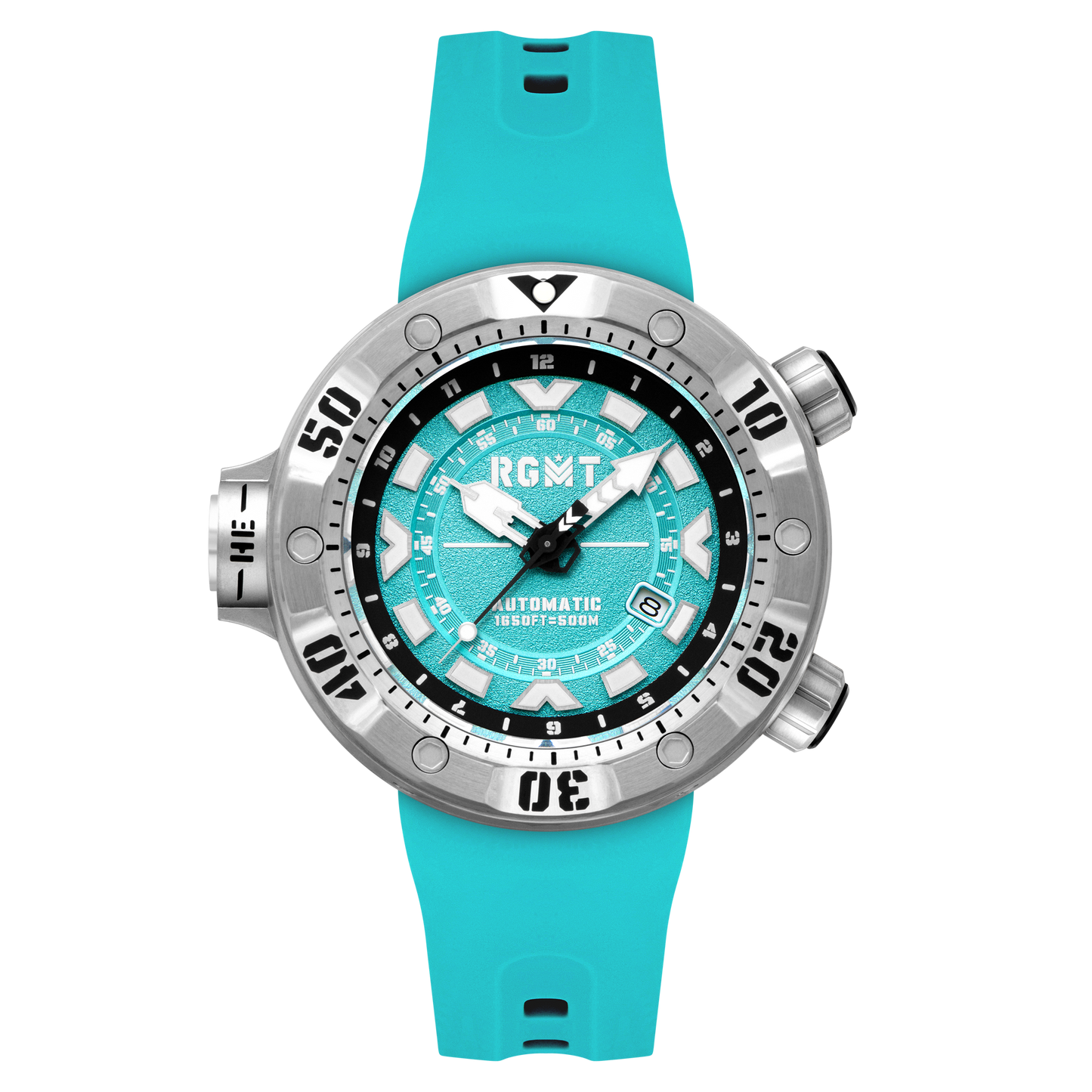 RGMT Men's 50mm Depth Charge Automatic Silicone Strap Watch
