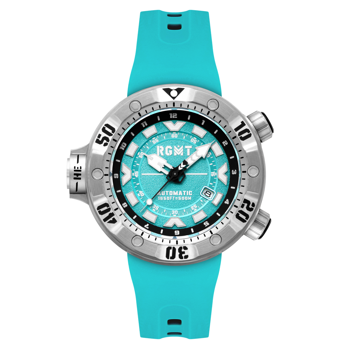 RGMT Men's 50mm Depth Charge Automatic Silicone Strap Watch