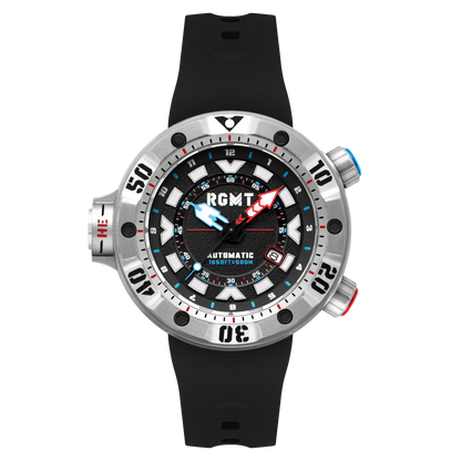 RGMT Men's 50mm Depth Charge Automatic Silicone Strap Watch