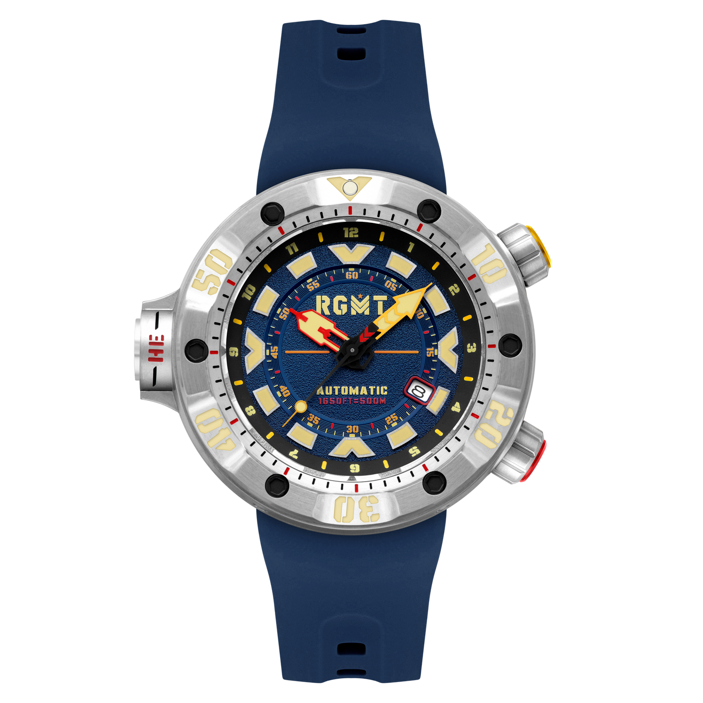 RGMT Men's 50mm Depth Charge Automatic Silicone Strap Watch