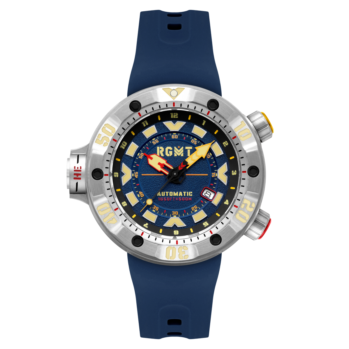 RGMT Men's 50mm Depth Charge Automatic Silicone Strap Watch