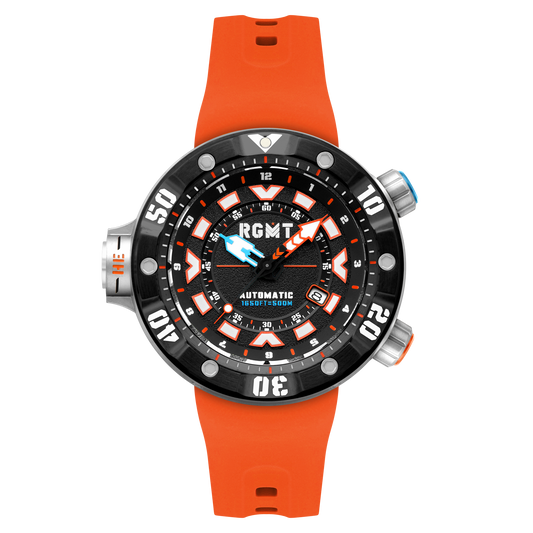 RGMT Men's 50mm Depth Charge Automatic Silicone Strap Watch