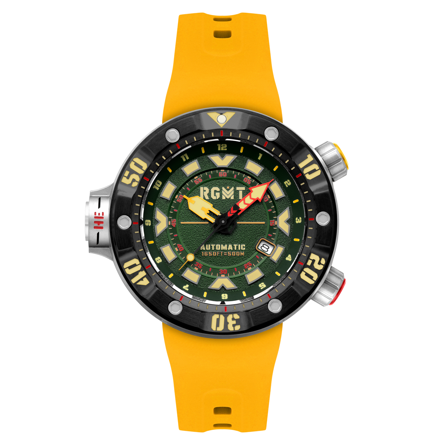 RGMT Men's 50mm Depth Charge Automatic Silicone Strap Watch