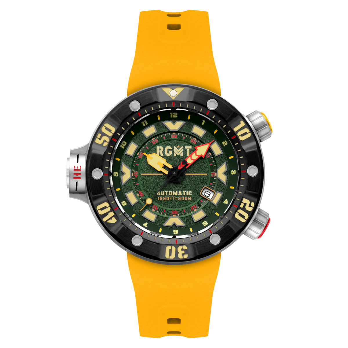 RGMT Men's 50mm Depth Charge Automatic Silicone Strap Watch