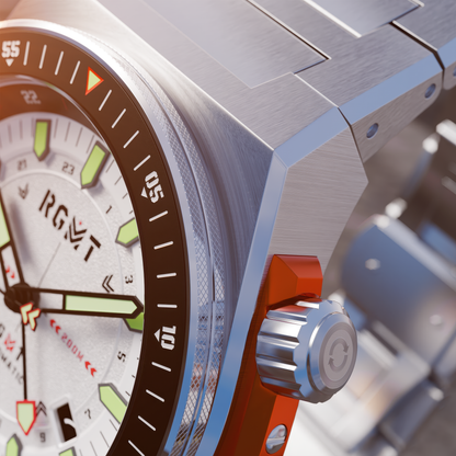 RGMT Men's 44mm Marksman Automatic GMT Bracelet Watch