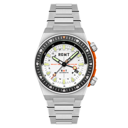 RGMT Men's 44mm Marksman Automatic GMT Bracelet Watch