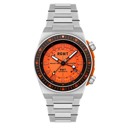 RGMT Men's 44mm Marksman Automatic GMT Bracelet Watch