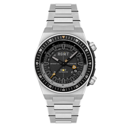 RGMT Men's 44mm Marksman Automatic GMT Bracelet Watch
