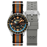 RGMT Men's 42mm Dragoon Automatic Date GMT Interchangeable Nylon & Rubber Strap Watch