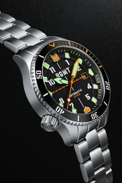 RGMT Men's 43mm Recon Diver Automatic Bracelet Watch