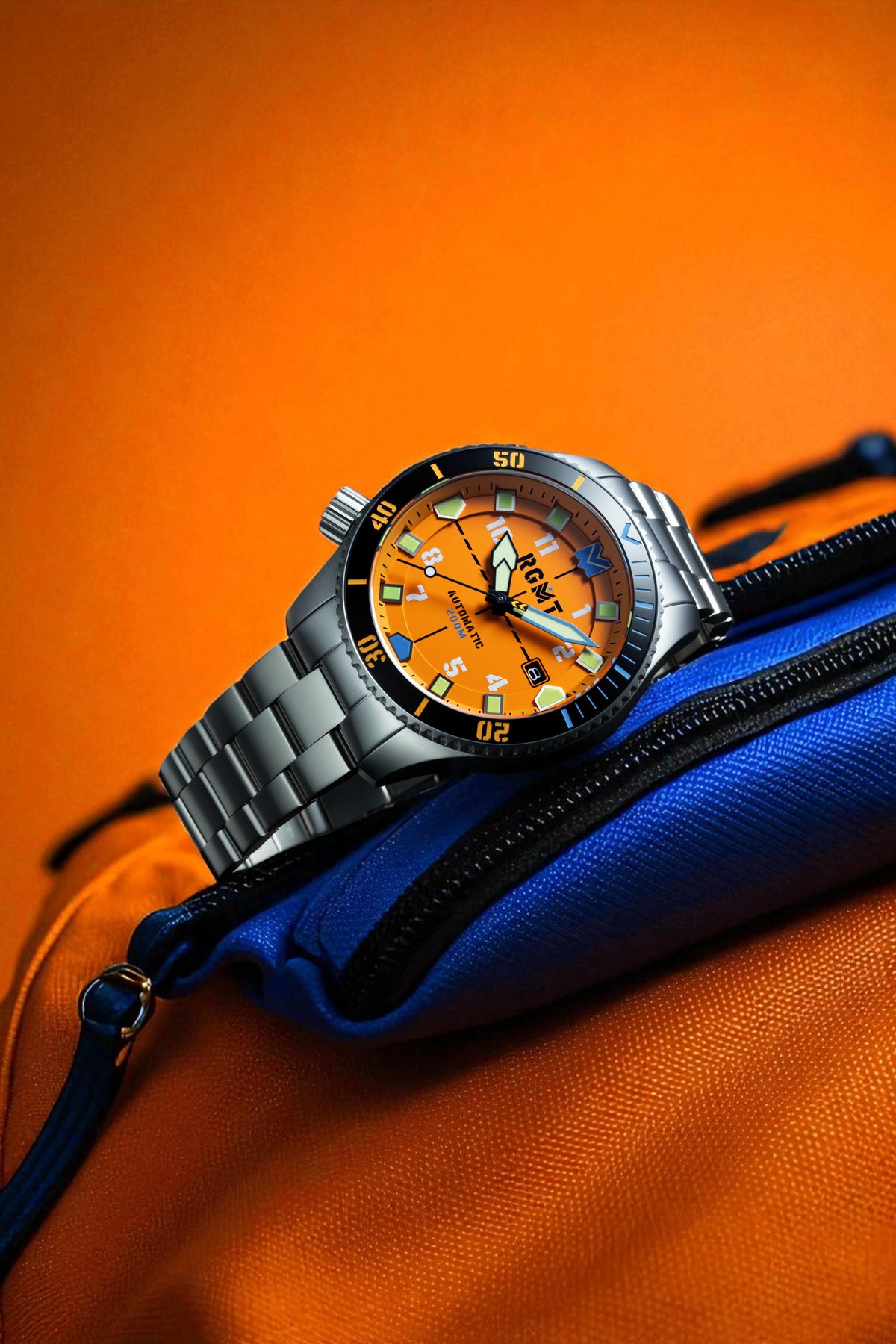 RGMT Men's 43mm Recon Diver Automatic Bracelet Watch