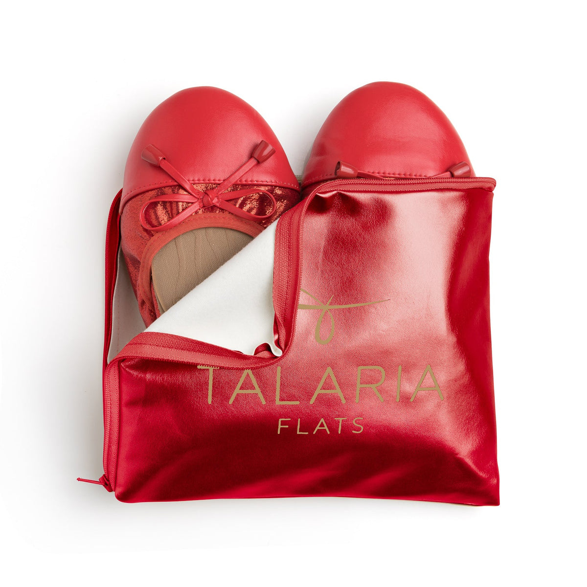 Talaria Flats Premium Ruby Red Flats