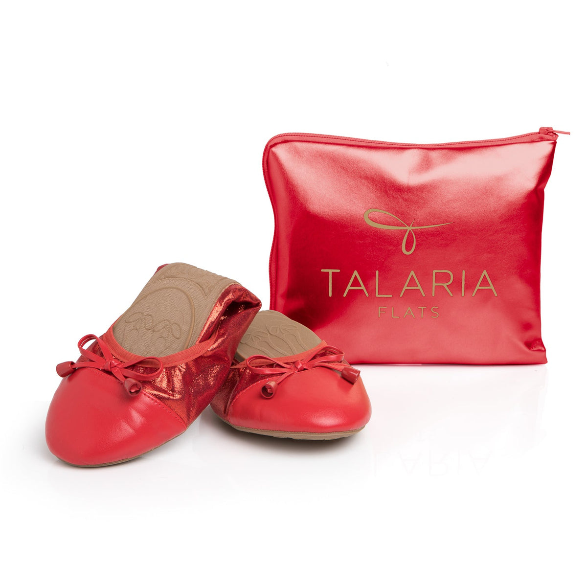 Talaria Flats Premium Ruby Red Flats