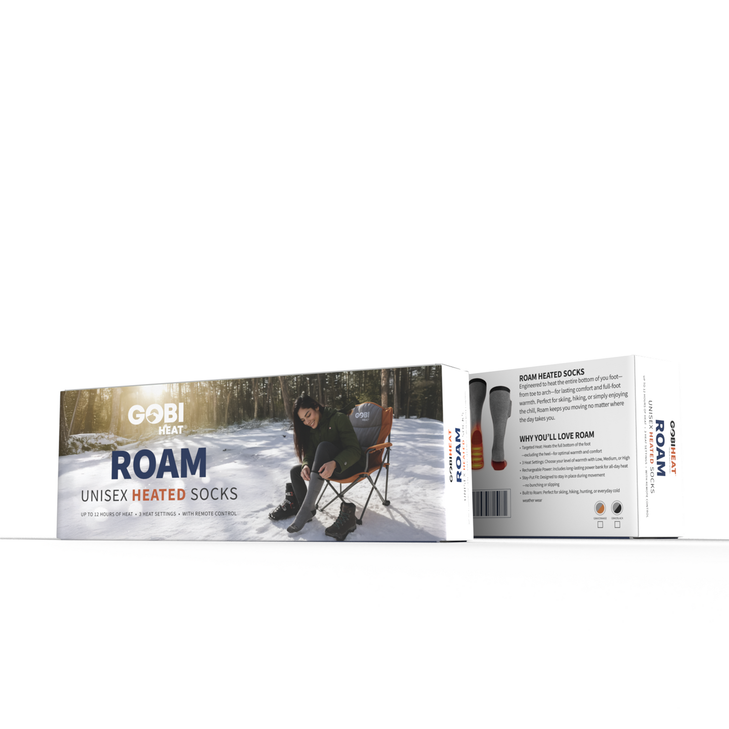 Gobi Heat Unisex Roam Heated Rechargeable Heated Socks with Remote Control