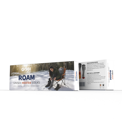 Gobi Heat Unisex Roam Heated Rechargeable Heated Socks with Remote Control