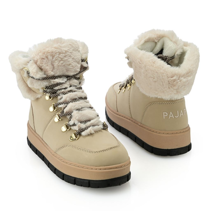 Pajar Canada Women's "Chalet" Faux Fur Trimmed Leather Boots