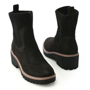 MIA Kara Sweater Knit Detailed Ankle Boots